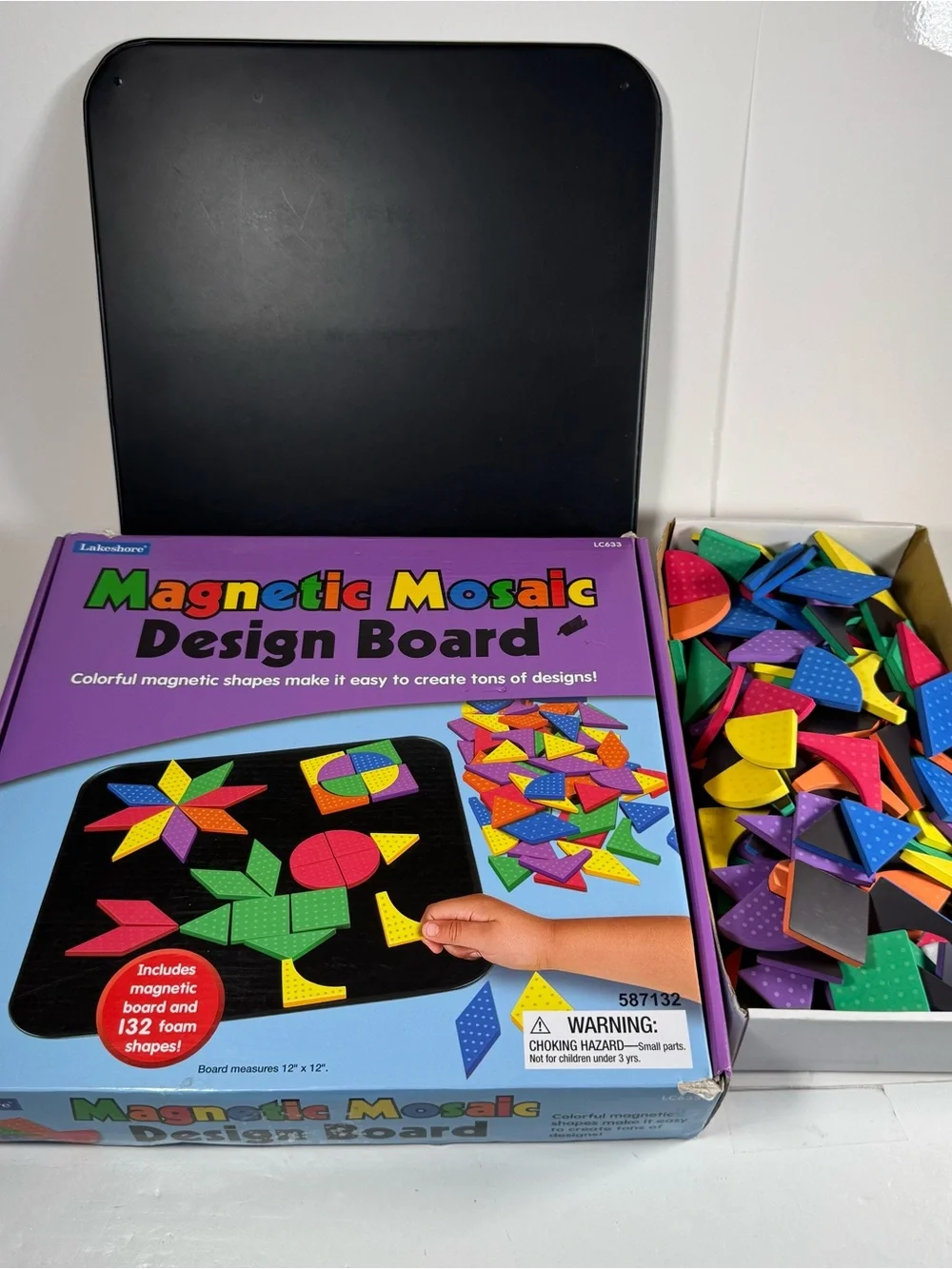 Lakeshore Magnetic Mosaic Design Board Foam Shapes Designs Near Complete *Read